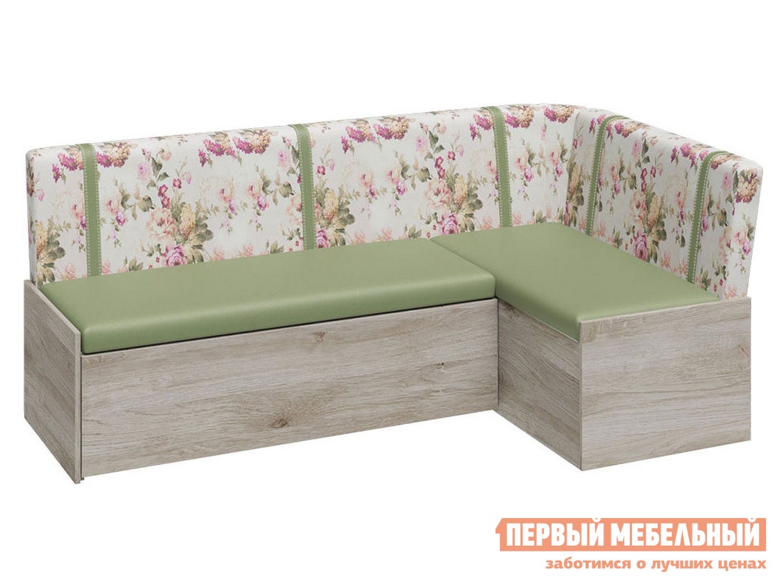 Кухонный диван париж баттл рок цветы зеленые preview 1
